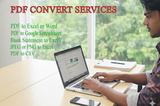 convert PDF to excel and excel to PDF