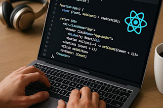 do custom web development in react from figma