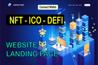design a crypto meme token and coin landing page for cryptocurrency website
