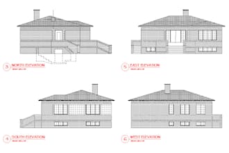 draw any architectural drawings, plans, elevations, section