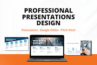 design a stunning and professional presentation in powerpoint or google slides