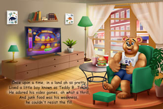 design cute children animals books illustration