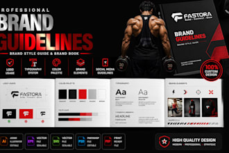 create professional brand guidelines and brand book