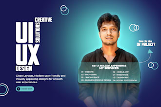 design modern responsive web UI UX design