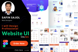 design modern responsive web UI UX design