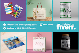 design premium box and label packaging