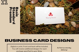create and personalize your business card