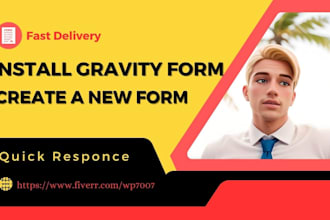 install gravity form and setup form on your wordpress site