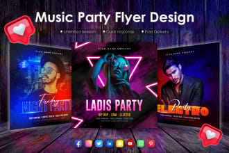 create party flyer, dj, hiphop, event, club flyer, music flyer