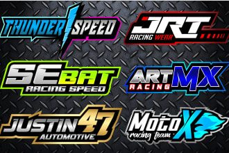 create automotive logo, detailing, car wash, racing, autocare, racing number