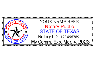 design an USA notary stamp