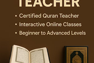 be your online quran and arabic teacher