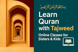 teach quran and arabic with tajweed to kids and females online