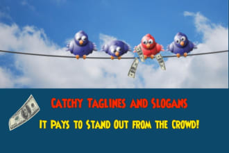 create an amazing slogan or tagline for business or product