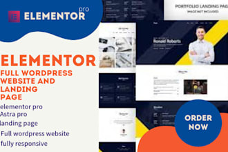 design, redesign, clone, revamp or customize the wordpres website with elementor