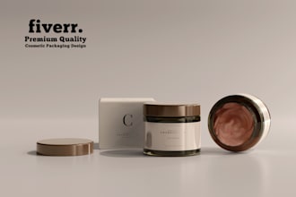 design luxury cosmetic and makeup product packaging design