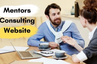 design consulting website for business mentor, speaker, trainer