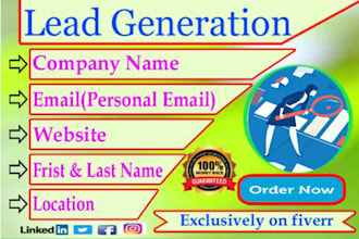 targeted lead generation, web research, email list building