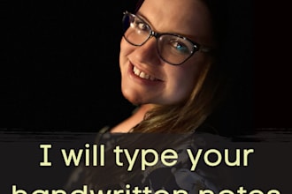 type your handwritten notes