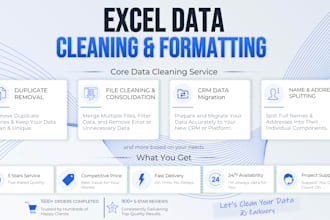 clean, organize, and merge your excel or CSV data