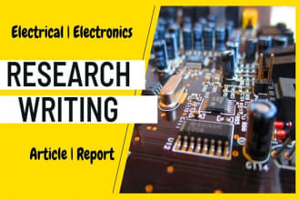 do electrical research writing