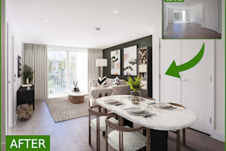 virtually stage your photos with quick turnaround and great quality