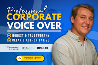 record a professional business corporate voice over