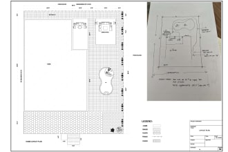 make floor plan for real estate and landscape plan