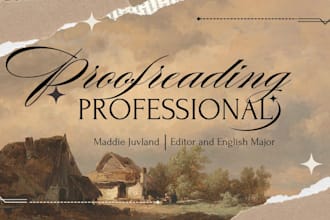 proofread your novel for you