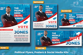 design flyer for elections or political campaigns