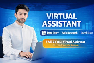 be your virtual assistant for data entry, email, and admin tasks