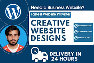 design a professional and attractive website within 8 hr