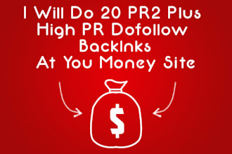 do 20 PR2 plus high PR dofollow backlinks at your money site