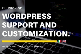 provide wordpress support and customization