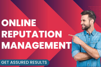 repair your online reputation management and do reverse SEO