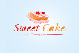 design sweet cake logo