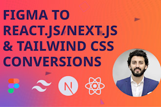 create web apps with react or next js and tailwind CSS