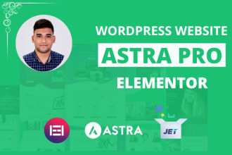 build a responsive site using elementor pro and astra pro