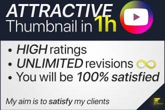 design an attractive thumbnail in 1h