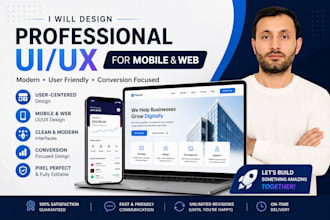 create best develop and UI UX designing for mobile and web