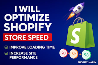 do shopify speed optimization and improve loading time