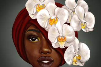 create digital realistic and cartoon custom portrait