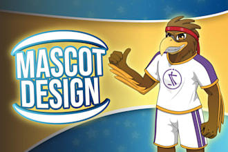 design mascot character in vector or digital paint