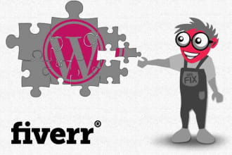 install,customize , fix error, update wordpress