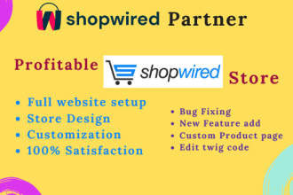create profitable shopwired store