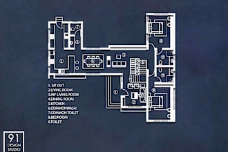 do architectural space planning in 2d