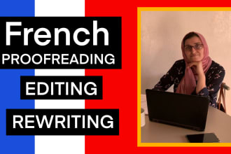 proofread, edit and correct all your french texts