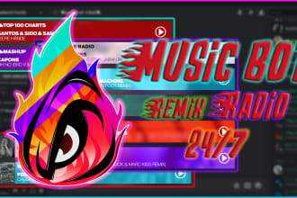 create a discord music bot remix radio working 24h