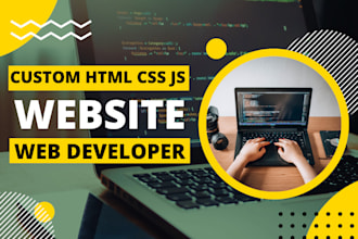 develop html css javascript jquery website