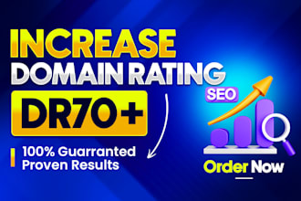 increase ahrefs domain rating DR 70 plus